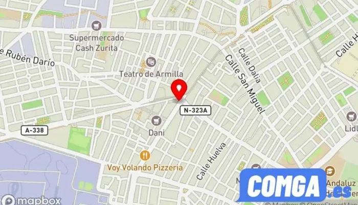 mapa de Mc Servicios Profesionales Cerrajeros Armilla Cerrajero en Armilla