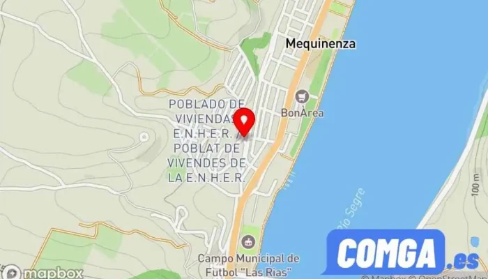 mapa de Mequinenza  en Mequinenza