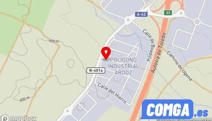 mapa de Metalicas Y Cierres Cerrajero, Fábrica de puertas, Carpintería metálica y de aluminio en Illescas
