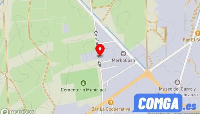 mapa de Metálicas GCM Cerrajero, Herrero, Fábrica de puertas en Tomelloso