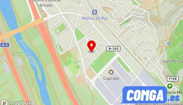 mapa de Miguel Tarrago Rius Cerrajero en Molins de Rei