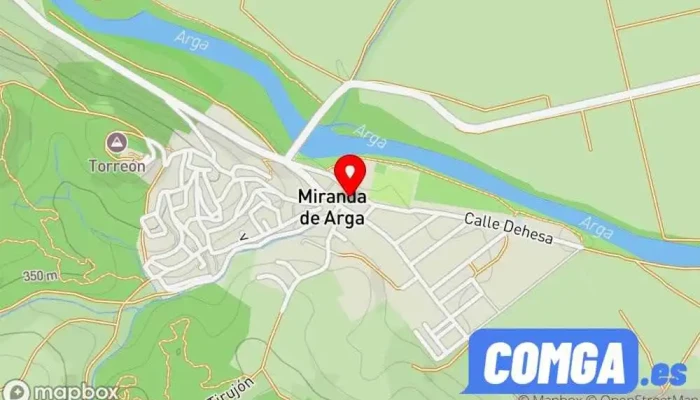 mapa de Miranda de Arga  en Miranda de Arga