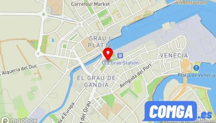 mapa de Moll Cerrajeros Cerrajero en Platja de Gandia