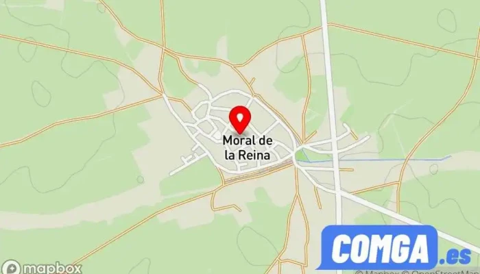 mapa de Moral de la Reina  en Moral de la Reina