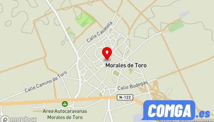 mapa de Morales de Toro  en Morales de Toro