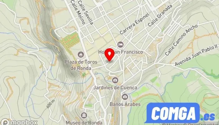 mapa de Multiservicios Frades. Cerrajero en Ronda 24 H Cerrajero, Contratista general en Ronda