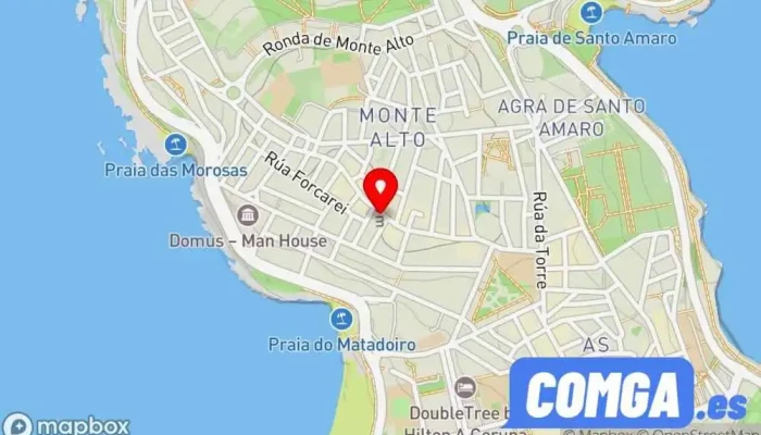 mapa de Multiservicios Hércules Cerrajero en A Coruña