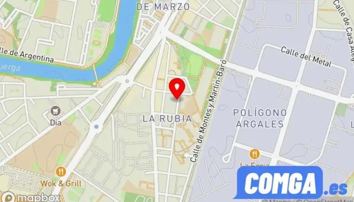 mapa de Multiservicios trenado  en Valladolid