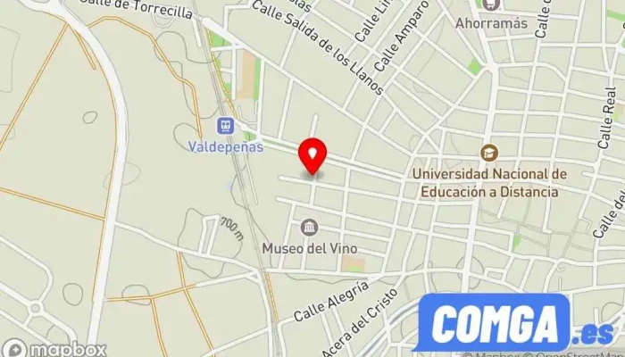 mapa de Multiservicios Villafranca S. C. Cerrajero, Instalación de persianas, Carpintería en Valdepeñas