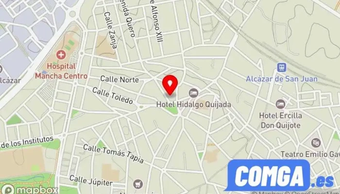 mapa de Mundillaves Servicio de duplicación de llaves, Taller de automóviles, Cerrajero en Alcázar de San Juan