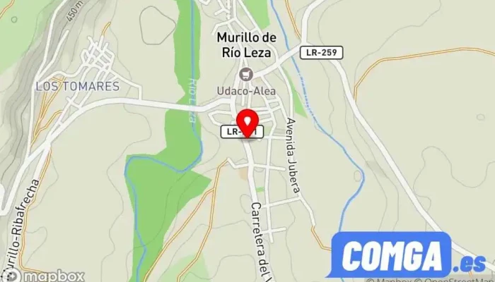 mapa de Murillo de Río Leza  en Murillo de Río Leza