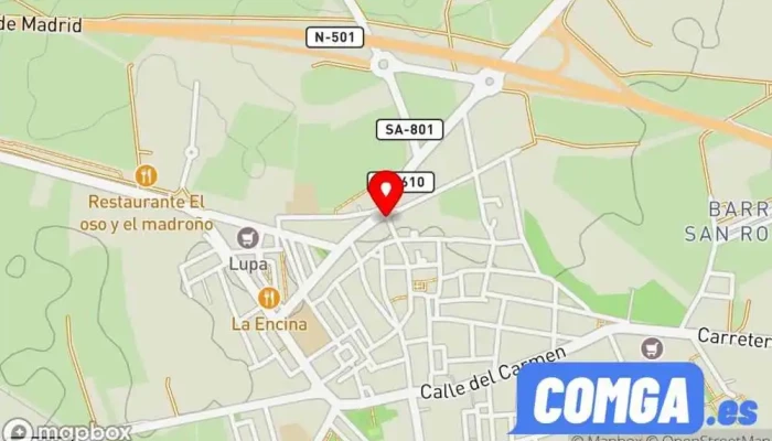 mapa de Muñoz Y Trapero Cerrajero en Peñaranda de Bracamonte