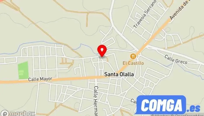 mapa de Nesam Cerrajero en Santa Olalla