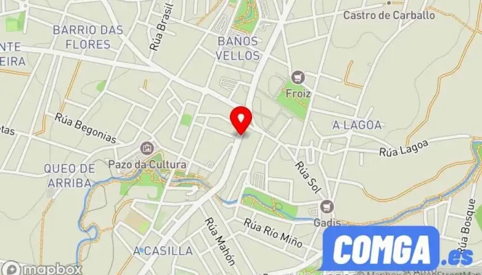 mapa de O S Cerrajeros Cerrajero en Carballo