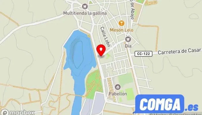 mapa de Ollero Cerrajeria Cerrajero en Casar de Cáceres