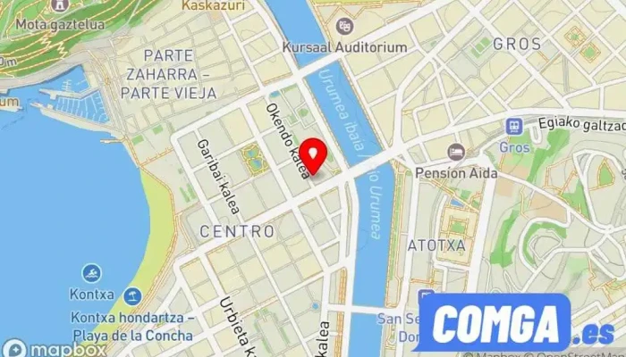 mapa de Open-Home Donostia Cerrajero en Donostia-San Sebastian