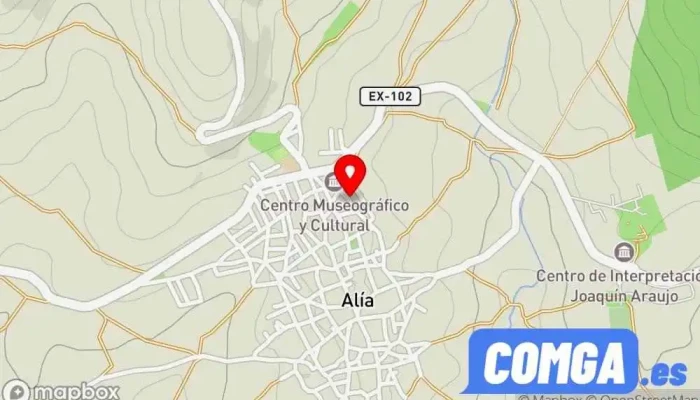 mapa de Pedro López Yelmo Cerrajero en Alía