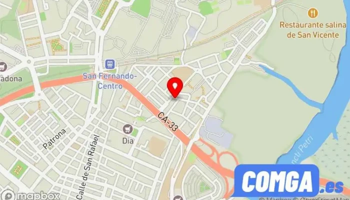 mapa de Pedro Rondán Cerrajería Cerrajero en San Fernando
