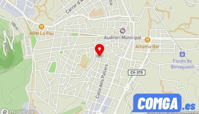 mapa de Pedro Trigo Verdún Cerrajero en Benaguasil