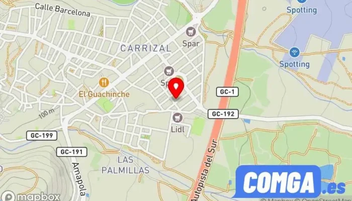 mapa de Pedro Vega Macario Cerrajero en Ingenio