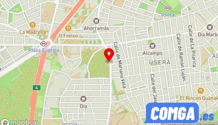 mapa de PEPE Duplicado de Llaves Usera Servicio de duplicación de llaves, Zapatero en Madrid