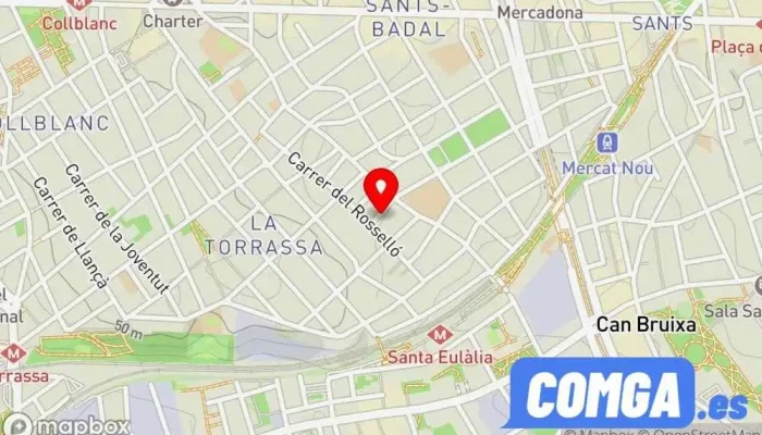 mapa de (Persianas Metálicas)Cerrajería Doctor Puertas. Cerrajero, Instalación de persianas, Fábrica de puertas, Taller de reparación de motores eléctricos, Proveedor de puertas para garaje, Taller de instalación de puertas y ventanas en L'Hospitalet de Llobregat