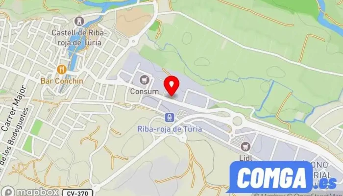 mapa de Puertasdeacero Fábrica de puertas, Proveedor de puertas, Servicio de duplicación de llaves, Cerrajero, Taller de instalación de puertas y ventanas, Tienda de cajas fuertes en Riba-roja de Túria