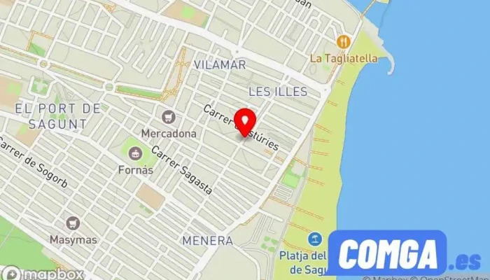 mapa de QMan Cerrajeros  en Port de Sagunt