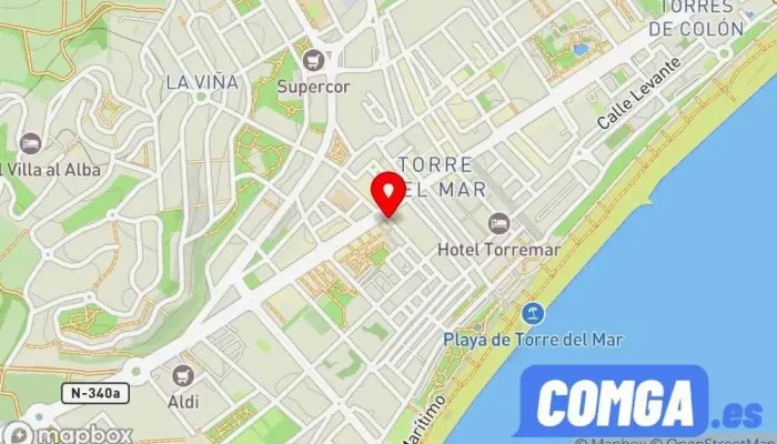 mapa de Raco Cerrajeros Cerrajero en Torre del Mar