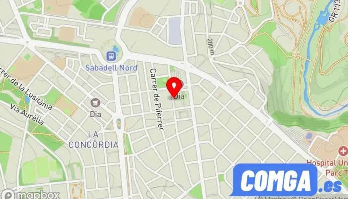 mapa de Raco Cerrajeros Sabadell Botiga de panys, Cerrajero en Sabadell