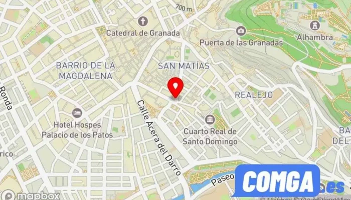 mapa de Reparaciones Inmediatas Andaluza T Cerrajero en Granada