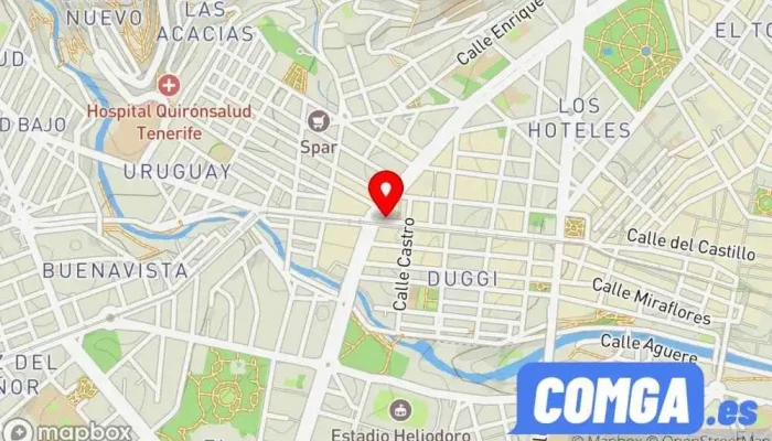 mapa de Reparaciones Inmediatas T. Canarias Cerrajero en Santa Cruz de Tenerife