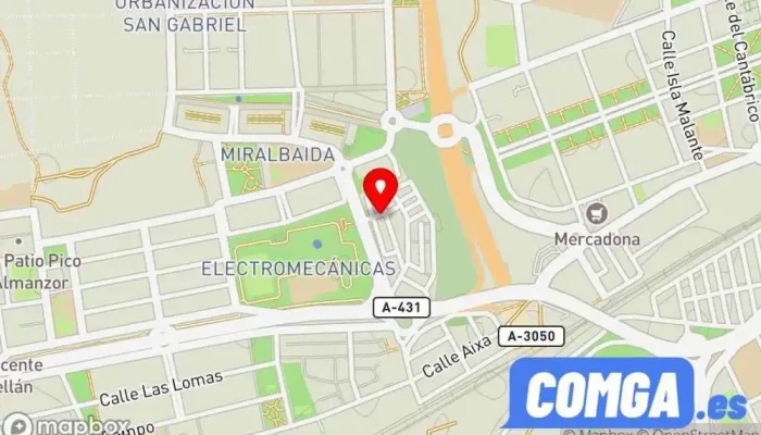 mapa de Reparaciones y Montajes Cerezo Cerrajero en Córdoba
