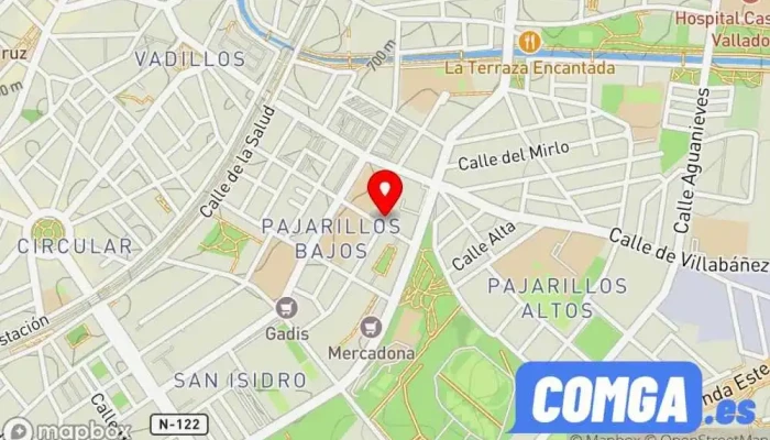 mapa de Reparación de calzado y Cerrajeros PISUERGA Cerrajero en Valladolid