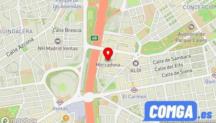 mapa de Reparación de Calzado y Duplicado de Llaves Santos Zapatero, Servicio de duplicación de llaves, Cerrajero en Madrid