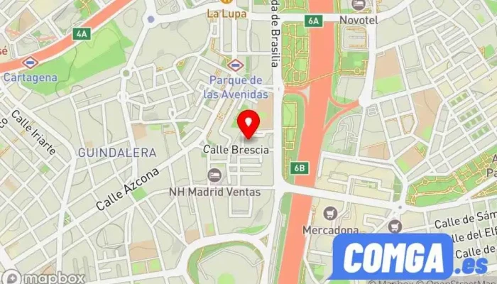 mapa de Reparación De Cierres Metálicos Madrid Cerrajero en Madrid