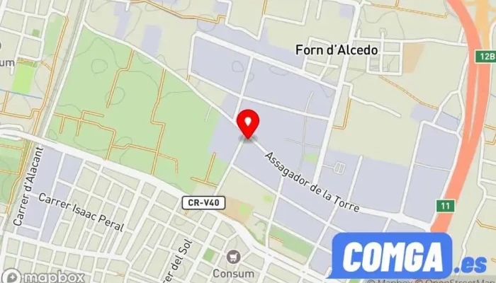 mapa de Ricama Cerrajero en Sedaví