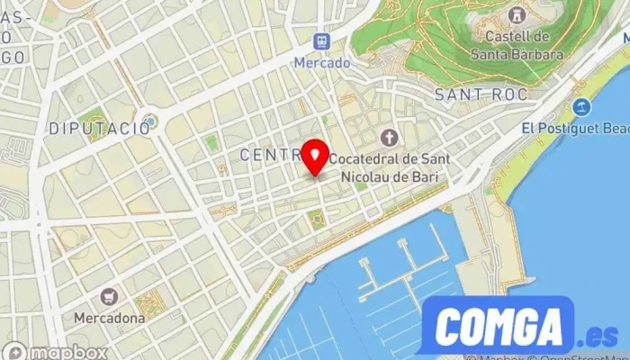 mapa de Rodríguez Corea e Hijos Cerrajeros Cerrajero, Instalación de persianas en Alicante