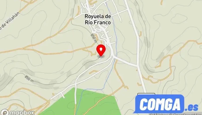 mapa de Royuela de Río Franco  en Royuela de Río Franco