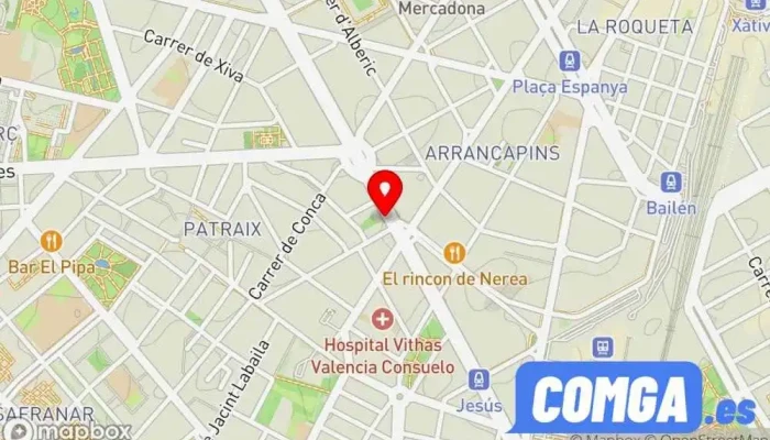 mapa de S H Cerrajeros Cerrajero en Valencia