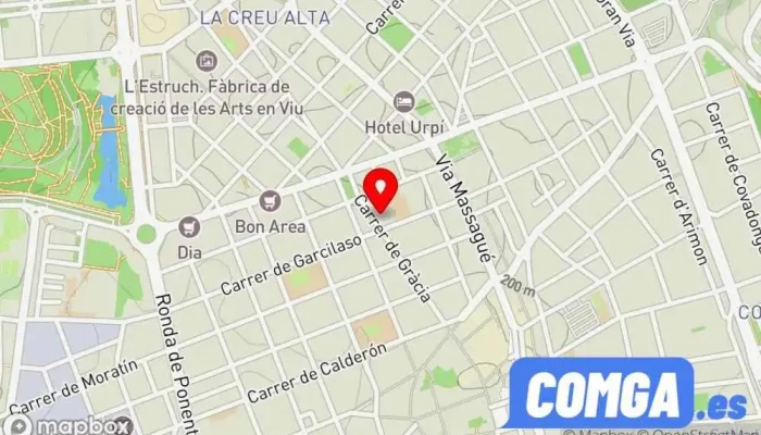 mapa de Sabater i Serraller Nou Alavedra Cerrajero, Servicio de duplicación de llaves, Marroquinería, Botiga de panys en Sabadell
