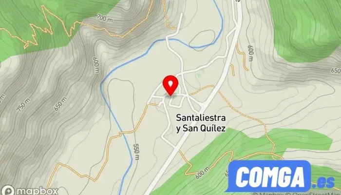 mapa de Santa Liestra y San Quílez  en Santa Liestra y San Quílez