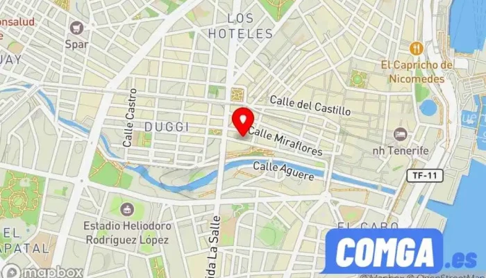 mapa de Seguridad Cerrajería Pérez - Ramón y Cajal Cerrajero en S/C DE TENERIFE