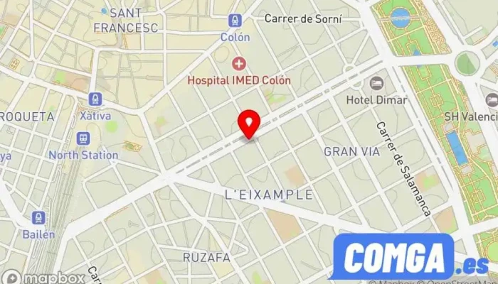 mapa de Seguridad Ores (Grupo Expobuzón) Cerrajero, Comercio en Valencia