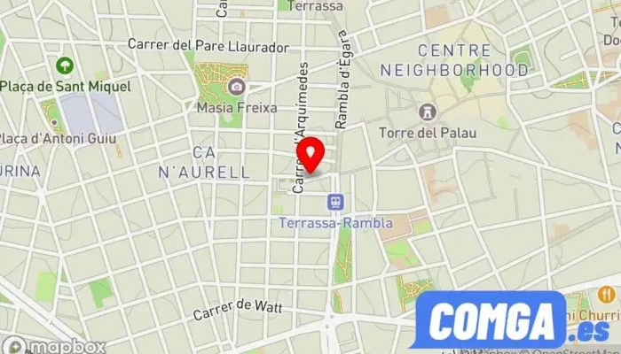 mapa de Serralleria Crespo Cerrajero en Terrassa