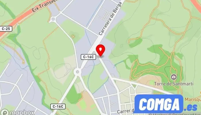 mapa de SERRALLERIA IND. ARAGONÈS, S.L Cerrajero, Fabricació de metall en Sant Fruitós de Bages