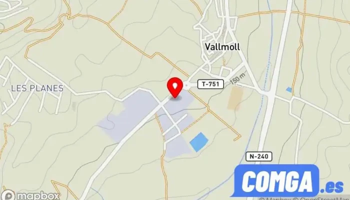 mapa de Serralleria SILGAS, S.L. Cerrajero en Vallmoll