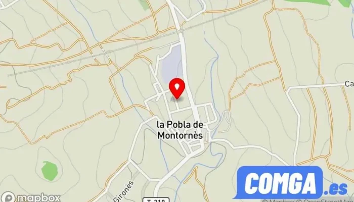 mapa de Serrallería Montornés S.L. Cerrajero en La Pobla de Montornès