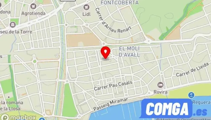 mapa de Server Cambrils S.L. Cerrajero en Cambrils