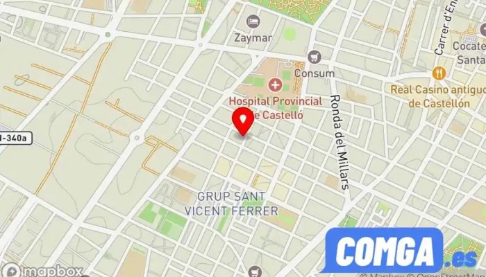 mapa de Serymant Cerrajero en Castellón de la Plana